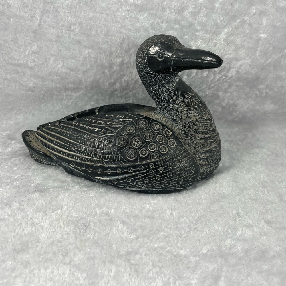 Aardik Inuit Indigenous Soapstone Loon Carving